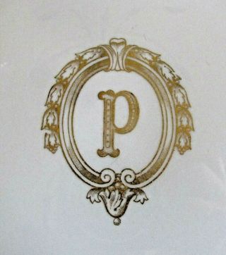 Pre 1920 The Paxton Hotel Omaha,  Nebraska Restaurant Ware Plate 11 " Gilt Syracus