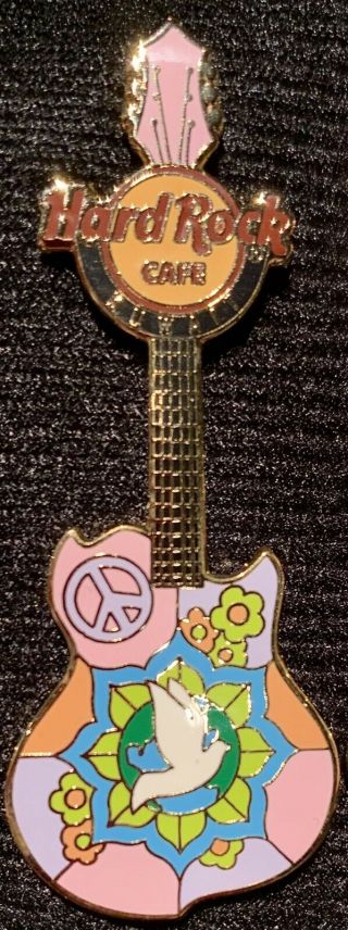 Hard Rock Cafe Kuwait - Peace Guitar Pin Series 2007 Le