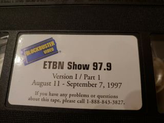 Rare Blockbuster Video In Store Promo Vhs 97.  9 August 11th - September 7,  1997