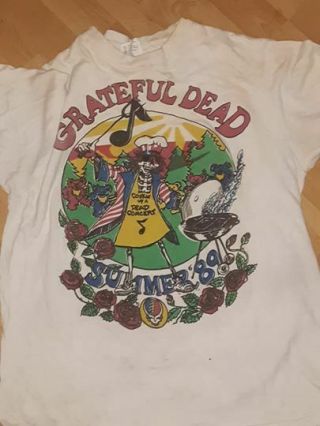 Vintage Grateful Dead T Shirt 1989 Tour Jerry Garcia Witness T Shirt