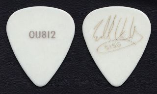 Vintage Eddie Van Halen Signature White/silver Guitar Pick - 1988 Ou812 Tour