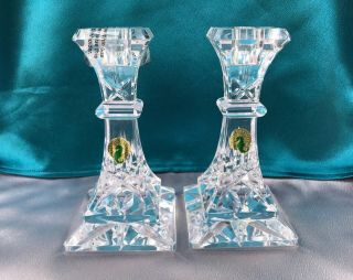 Waterford Crystal Lismore 6 Inch Candlestick Pair -