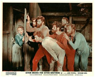 Seven Brides For Seven Brothers 8x10 Lobby Card Jane Powell At Door