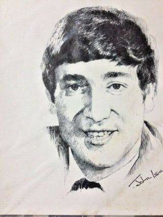 John Lennon Drawing (13x13) Store Stock