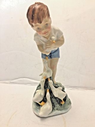 Vintage Royal Worcester F G Doughty Figurine - Young Farmer - Rw3433 Bone China