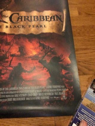 PIRATES OF THE CARIBBEAN CURSE OF THE BLACK PEARL 27x40 DS MOVIE POSTER 4