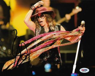 Steven Tyler Signed Autographed Aerosmith 8x10 Photo Guitar Music Psa/dna