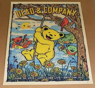 Dead And Company Poster Bristow 6/26/19 Artist Edition Signed/numbered By Artist