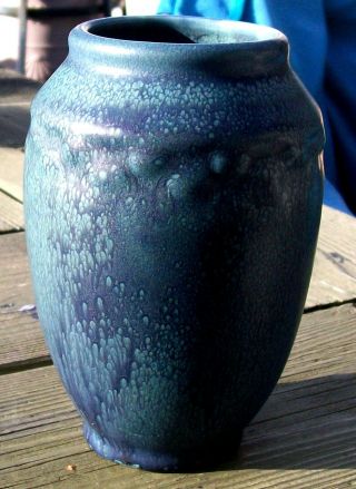 5.  75 " Rookwood 2284 Art Pottery Blue Shaded Drip Glaze Vase Xix 1907