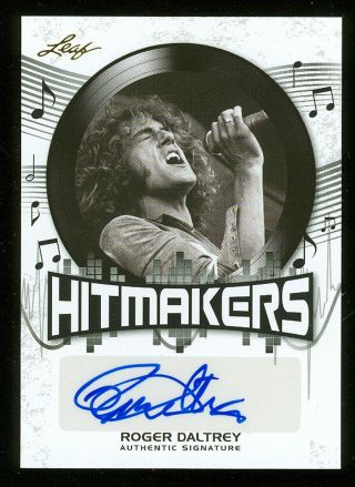 Roger Daltrey The Who Autographed Signed Leaf Trading Card
