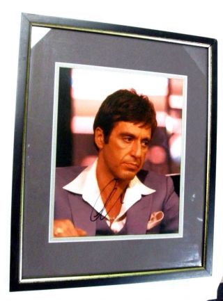 Al Pacino Scarface 8x10 Color Autographed Photo Signed Framed Matted