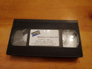 Rare Blockbuster Video In Store Promo Vhs 99.  07 June 21st - July 18th 1999
