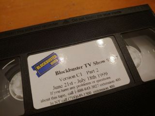 RARE Blockbuster Video In Store Promo VHS 99.  07 June 21st - July 18th 1999 2