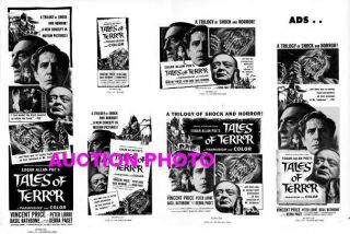 TALES OF TERROR pressbook,  Vincent Price,  Peter Lorre Basil Rathbone Debra Paget 8