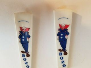 Vintage Bozo The Clown Children ' s Spoon & Fork Set TV Show 2