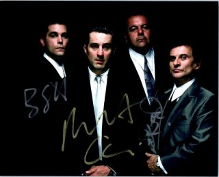 Ray Liotta Joe Pesci Robert Deniro Signed 8x10 Picture Autograph Photo With