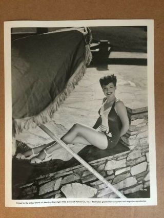 Anne Gwynne Rare Stunning Vintage 8/10 Pin - Up Photo Wwii Gi 40s B