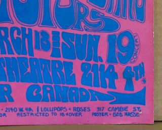 BOB MASSE COUNTRY JOE AND THE FISH AFTERTHOUGHT FILLMORE FD ERA POSTER 5