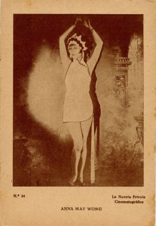 Anna May Wong,  Early Pin - Up Postcard,  La Novela Frívola Nº24,  Spain
