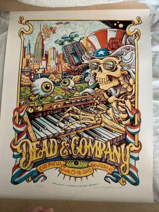 Dead & Company Poster,  Citi Field (june 15 - 16,  2018) York (aj Masthay)