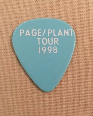 Jimmy Page Guitar Pick Page / Plant Tour 1998