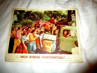 High School Confidential,  Lobby Card,  Only Jerry Lee Lewis Card,  1958