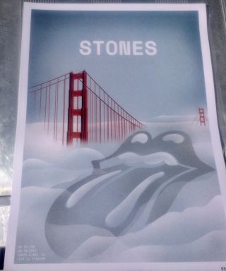 Rolling Stones Santa Clara Poster 477/500 8/18/19 Levi’s Stadium San Francisco