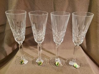 Waterford Crystal Lismore Tall Flute Glasses Set Of 4 6133180400