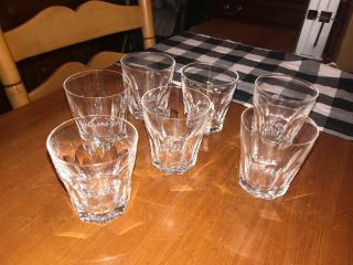 Set Of 7 Waterford 3 1/2 " Sheila Cut Crystal Old Fashioned Glasses