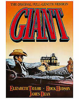 Giant James Dean Iconic 27x40 Movie Poster Rare Re - Release