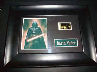 Star Wars Darth Vader Framed Movie Film Cell Memorabilia Rare Fan Collectible