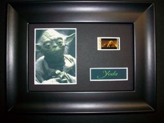 Star Wars Yoda Framed Movie Film Cell Memorabilia Rare Fan Collectible