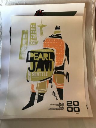 Pearl Jam 2000 Binaural Tour Poster.