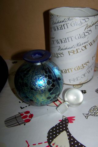 Michael Harris Isle Of Wight Glass Perfume/scent Bottle