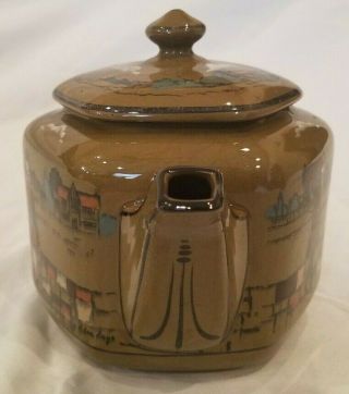 Buffalo Pottery Deldare Miniature Small Tea Pot Buffalo Pottery Emerald Deldare 3