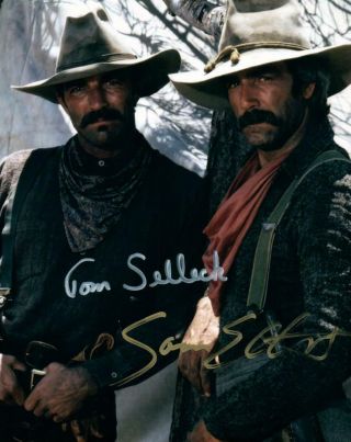 Sam Elliott Tom Selleck Signed 8x10 Autographed Photo Picture With