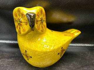 Mid Century Modern Aldo Londi Rosenthal Netter Ceramic Owl Raymor Bitossi Italy