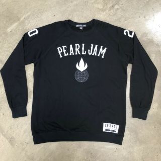 Pearl Jam Wrigley Baseball Stadium Tour Chicago Fire Pullover Sweatshirt Sz 2xl