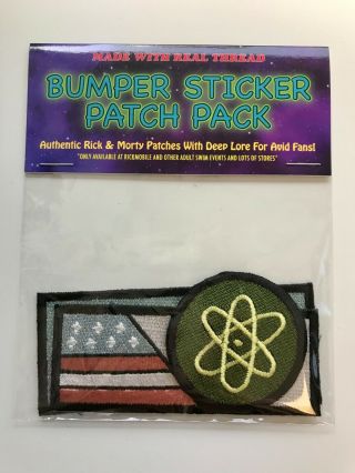 X3 Rick And Morty Patch Pack Sdcc17 Rickmobile Exclusive Ship Bumper Stickers