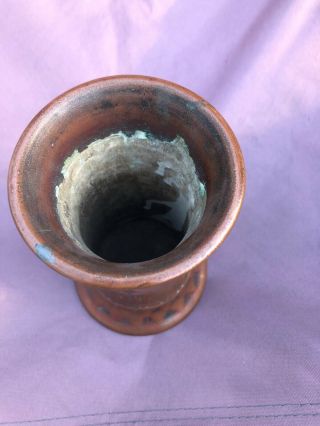 Antique American Arts & Crafts Clewell Copper Vase 2