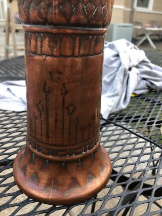 Antique American Arts & Crafts Clewell Copper Vase 4
