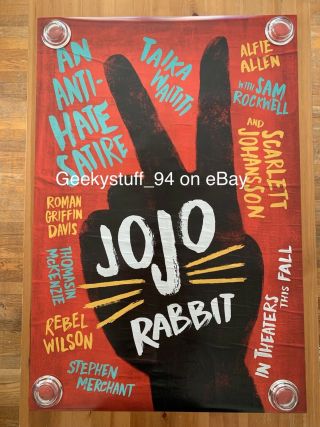 Jojo Rabbit Ds Theatrical Movie Poster 27x40