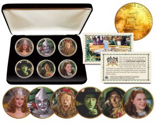 Wizard Of Oz Eisenhower Ike Dollar U.  S.  6 - Coin Set 24k Gold Plated With Gift Box