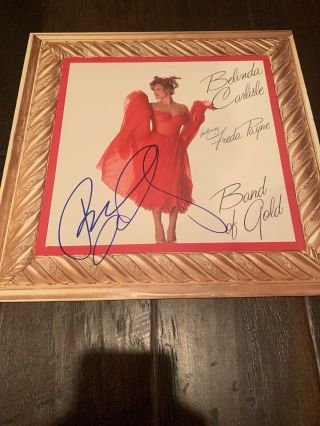 Belinda Carlisle Autographed Vinyl Cover Album Band Of Gold Record V118