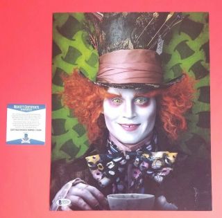 Johnny Depp Signed 11 " X 14 " Color Photo Certified Authentic With Jsa Psa