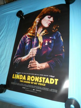 Linda Ronstadt The Sound Of My Voice Official Movie Poster One Sheet Ss 27 " X40 "