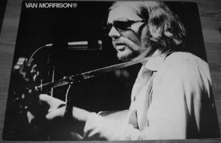 Van Morrison 1972 Large Warner Brothers Records Promo Poster Vg,