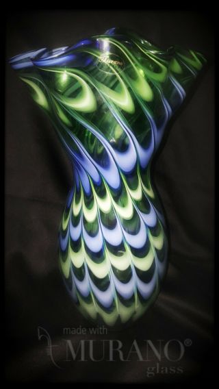Stunning Large Murano Art Glass Vase