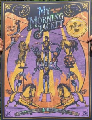My Morning Jacket Foil Poster Print Signed Capitol Theater Port Chester Ny 2019