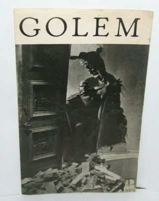 Czechia Czech Republic Golem 1936 Film Movie Brochure